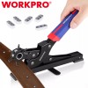 WORKPRO Heavy Duty Desktop Leather Hole Punch Set Rotary Belt