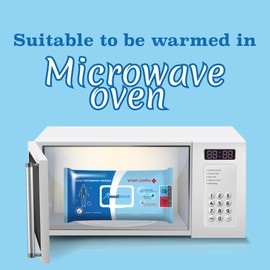 Medifresh Extra Large Adult Wet Wipes, Microwavable Wash Cloths with Chamomile Extract and Vitamin E, Cleansing for Elderly 9"x10" (1 Pack (60 Wipes))