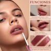 6PCS Lapiz Labial Mate Lapiz Labial Antiadherente,Lápiz labial antiadherente,Lápiz labial