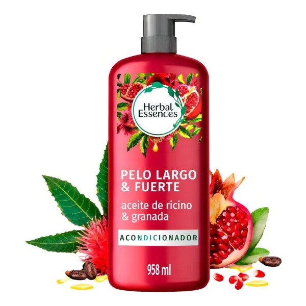 Acondicionador Herbal Essences Aceite Ricino Y Granada 958ml