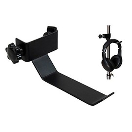 cellcase Negro Auriculares De Diadema Pandereta titular colgadero Clip Soporte para soporte de micró