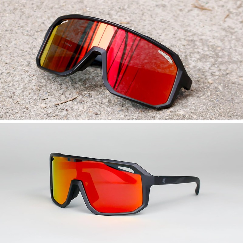 Gorix (GS-POLA62) Polarized Sunglasses, Bicycle Sports Sunglasses, Polarized Lenses, Prescription