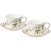 Wedgwood 1053377 Bone China Wild Strawberry Pair Coffee Cup and