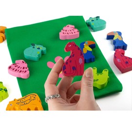 Gibsons | Grab Bag Jungle Game | Family Rescue Game From 6+ Age | 1+ Players 10 min Playing Time Quick Fun Children Kids Party Game | Wooden Jungle Animals | Great Gift Games