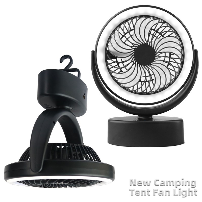 New Arrival Outdoor Camping Light Charging Camping Tent Fan Light