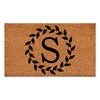 Calloway Mills Laurel Wreath Doormat, 36" x 72" (Letter S)