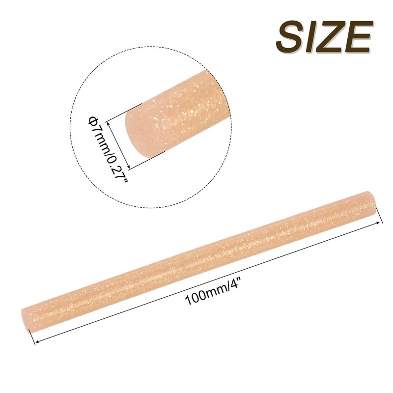 uxcell 6pcs Mini Hot Glue Sticks for Glue Gun 0.27