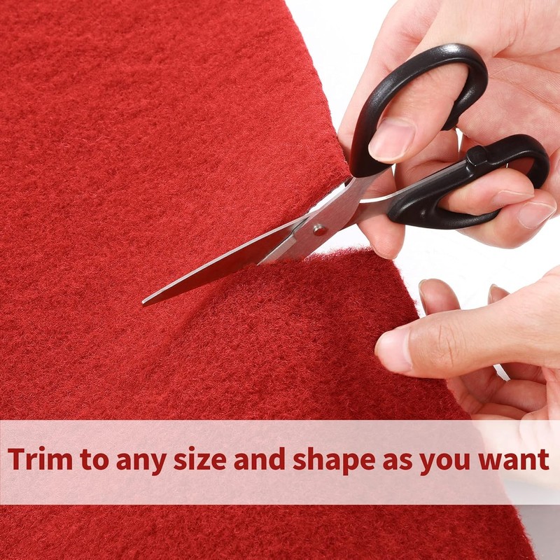 HOMBYS 450 GSM Extra Thick 3x20 ft Red Carpet Runner