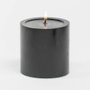 Richland 4"x4" Black Pillar Candle