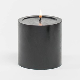 Richland 4"x4" Black Pillar Candle