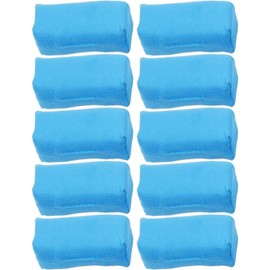 Esponja de microfibra de gamuza para revestimiento de cermica, aplicadores de cera de detalles de coche de espuma de alta densidad, herramientas de correccin de pelusa suave, paquete de 10 (azul)
