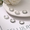 Hanfluenve 6pcs Adjustable Toe Rings Set for Women Fingers Joint