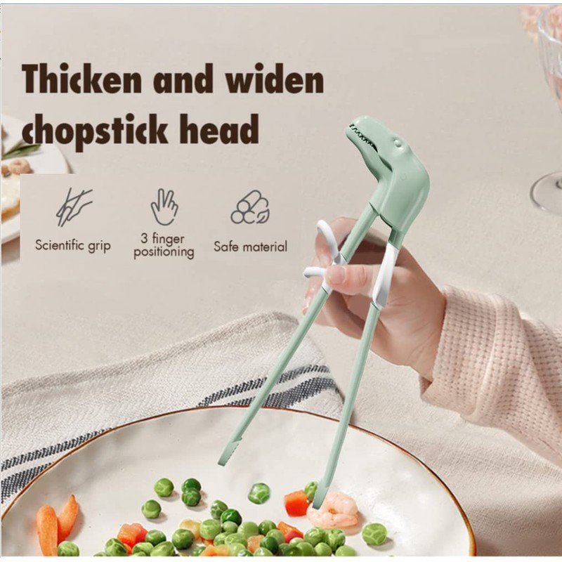 Dinosaur Training Chopsticks,2pcs Chopsticks For Kids ,Reusable Chopsticks Learning Chopstick