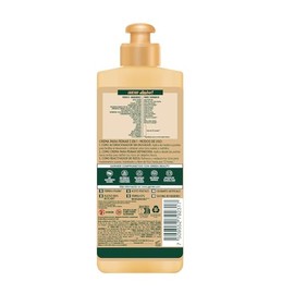 Garnier Fructis Hair Food Manteca de Cacao Crema para Peinar 3 en 1 para Cabello Rizado y Seco 300ml, Nutrición y Definición por 72 Horas, Fórmula 98% de Origen Natural, Vegana y Sin Siliconas