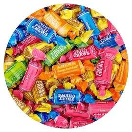 Fruit Chews, 2lb Bulk Bag (Approx. 140 Pieces), Taffy Candy, Assorted Fruit Indvidually Wrapped Candy