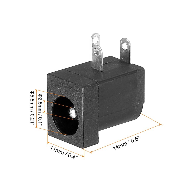 PATIKIL 5.5 x 2.5 mm DC Power Connector 20 Pack