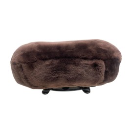 Yixasdw 11 * 11in, 12 * 12in 6 Colors Genuine Sheepskin Bicycle Seat Cover, Cushion Bicycle Seat Cover Sheepskin Cruiser with Sheepskin Bicycle Seat Cover/Pad Pure Wool Cushion (brown, 12 * 12in)