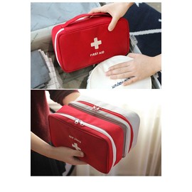 PenyaZo First Aid Bag - First Aid Kit Bag Empty for Home Outdoor Travel Camping Hiking, Mini Empty Medical Storage Bag Portable Pouch (Red)