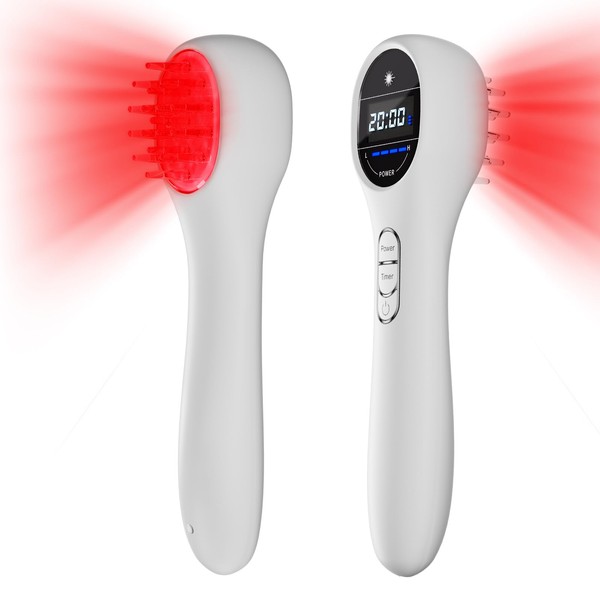 Laser Comb for Hair Regrowth, Cozion Hair Growth Devices Therapy Red Light Activation Hair Follicle Activation, Hair Restoration, Portable, USB Rechargeable