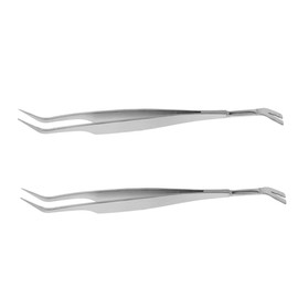 Ipetboom 2pcs Portable Stainless Steel Pet Flea Removal Tools Lightweight Tweezers for Dog and Cat Louse Nits and Flea Treatment Durable Pet Supplies