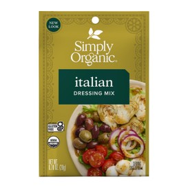 Simply Organic Mezcla de aderezo para ensalada, italiana, 0.70 oz (Paquete de 12)