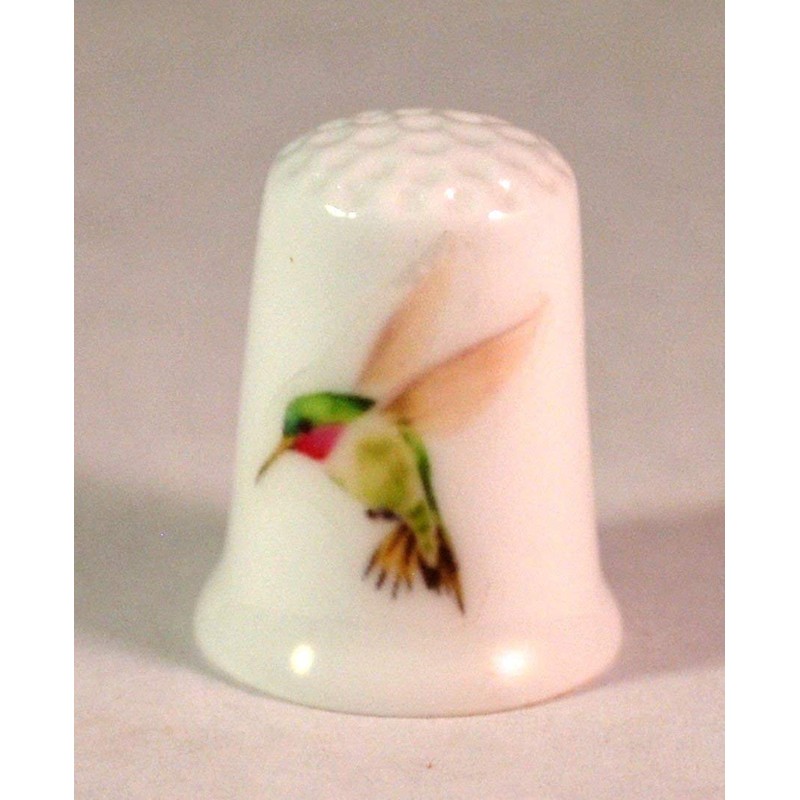 Collectible Thimble Green Hummingbird