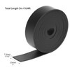 QWORK® Solid Neoprene Rubber Sheet Strip 25mm x 1,5mm x