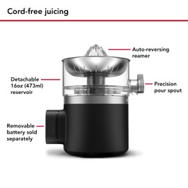 KitchenAid Go Cordless Citrus Juicer - battery sold separately, KCJR160BM