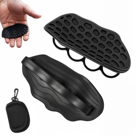 Doubleggs Power Grip, Strength Training Gloves, Grip Aid, Anti-slip, Muscle Training, Grip, Gloves, Unisex, For Gym, Dumbbells, Bench Press, Deadlifts, Left and Right Set, Storage Bag Included, For