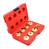 Big Horn 19604 Brass Router Bushing Set, 9-Piece