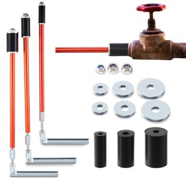1 Set Plumbing Plug Tool Kit, Water Stopper for Pipes 1/2", 3/4", 1" Sized Pipes, with Replacement Parts Gasket Nut, Plumbing Plugs for Fast Water Line Repairs, Without Drainage