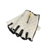 CHOPPERS Half Finger Gloves White & Black XL Cowhide Motorcycle