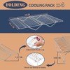 E-far 4-Tier Cooling Rack, 15”x10.1" Stainless Steel Stackable Wire Cooling