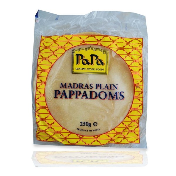 Natco Pappadoms Madras (Papa Brand) 250g