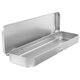 Tofficu Metal Pencil Case, Tin Pencil Box, 8.2 x 2.3 Inches Pencil, Box Iron Tinplate Frosted Single-layer, Pen Box Pencil Case Rectangular for Pen, Pencil, Crayon¡­