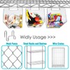 Large Grid Wall Bins - 6Pack Clear Gridwall Accessories Hanging