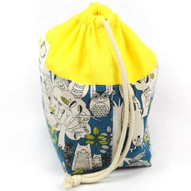 Forest Nutkin Turquoise Drawstring Medium