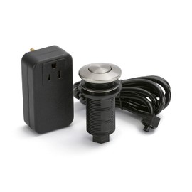 Lew Electric Push Button Garbage Disposal Air Switch and Controller (Stainless Steel)