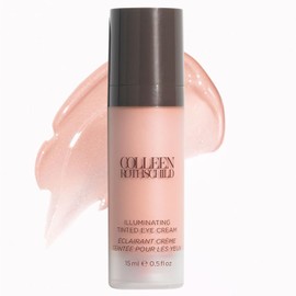 COLLEEN ROTHSCHILD Illuminating Tinted Eye Cream | Instant Brightening Effect | Nourishes & Targets Dark Circles | With Hyaluronic Acid, Caffeine, Pearlized Pigments & Peptides (0.5 fl oz)