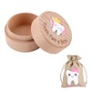 SMCEHEYA Tooth Storage Box 2Pcs Tooth Fairy Bag Tooth Keepsake