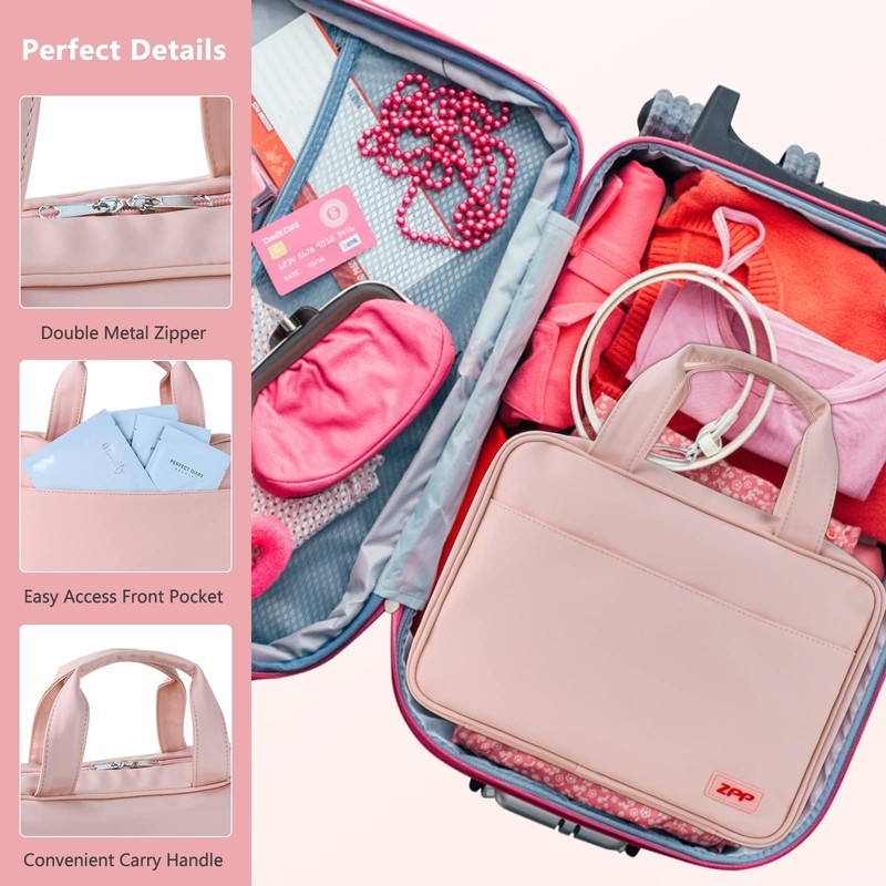 Travel Toiletry Bag,Hanging Toiletry Bags for Traveling Women, Water-resistant Makeup