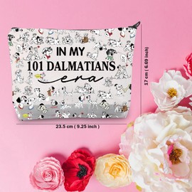 TSOTMO Dalmatian Merch Makeup Bag Dog Puppy Gift for Dog Lovers WDW Matching Gift Cartoon Dalmatian Trip Gifts
