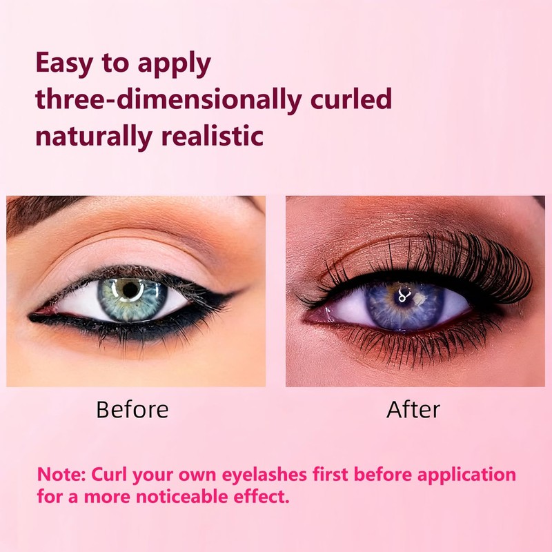 10 Pairs Wispy False Eyelashes Lightweight Faux Mink Eye lashes,