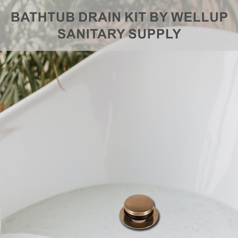 Tip Toe Bathtub Tub Drain Conversion Kit Assembly, Wellup Tub