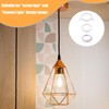 NAYAGOGO 8 Pack White Lamp Shade Reducer Ring Set -3