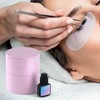 Buqikma Eyelash Glue Storage Container, Pink Sealing Extension Eyelash Glue
