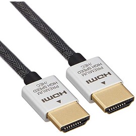 BUFFALO BSHDPS20SV Premium Certified Slim HDMI Cable 2.0M Silver