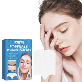 XBFOCNH 12 Stück Anti Falten Stirn Pad,Forehead Wrinkle Patches,Anti Aging Gesichts Anti-Falten-Patches,Facial Patches,Antifaltenpflaster,Anti Falten Anti Stirnfaltenhaut