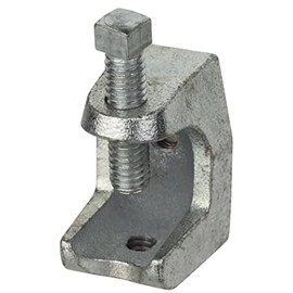 Newhouse Electric 1/2 in. Strut Channel Beam Clamp (Top Clamp) - Silver Electro-galvanized