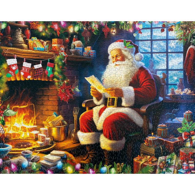 Springbok's Naughty or Nice 1000 Piece Jigsaw Puzzle is a
